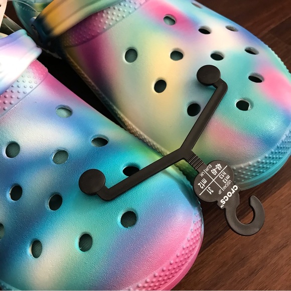 Mens Fully Lined Tie-Dye Classic Crocs Clogs NWT - Picture 4 of 7